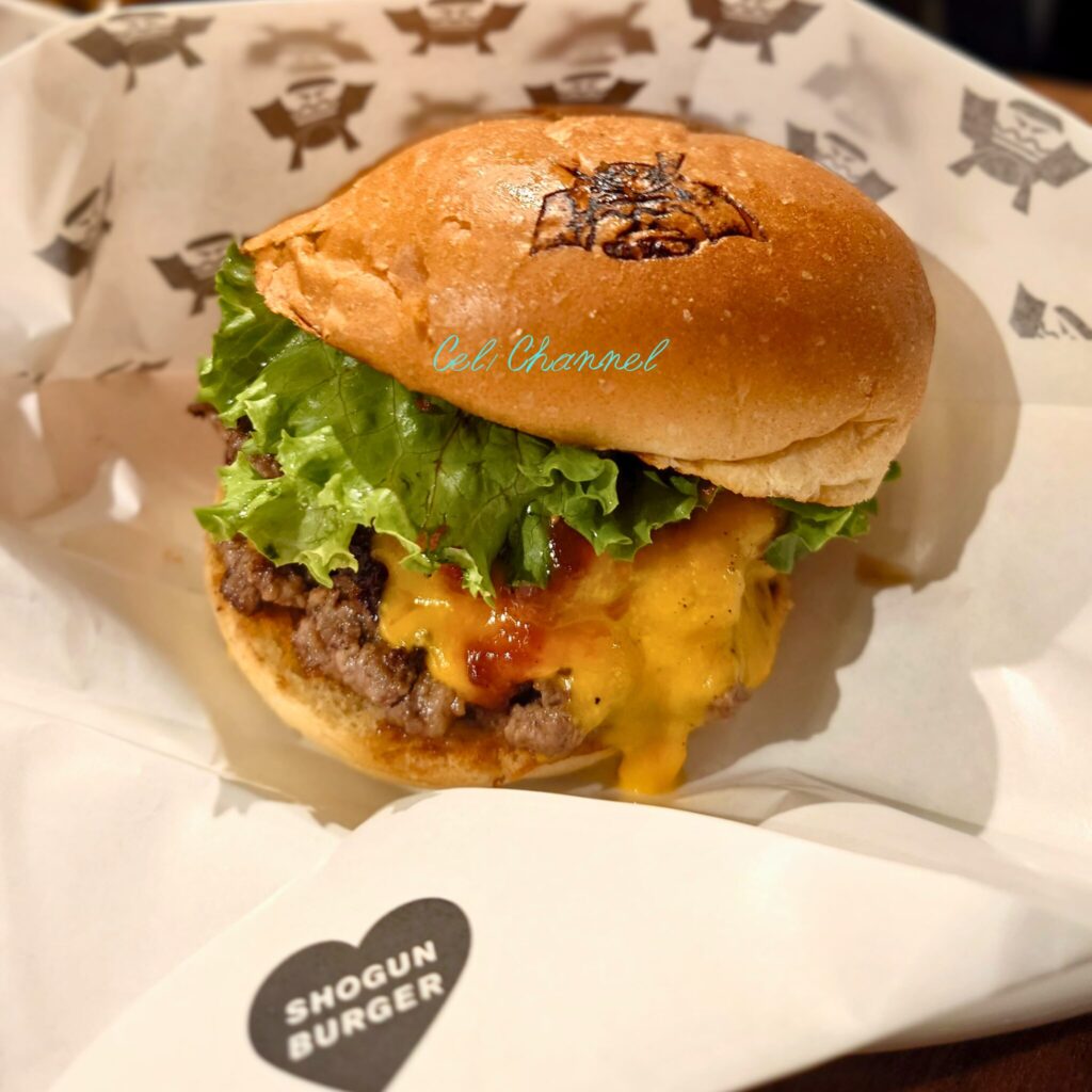 SHOGUN BURGER ダブルチーズバーガー 将軍の焼印