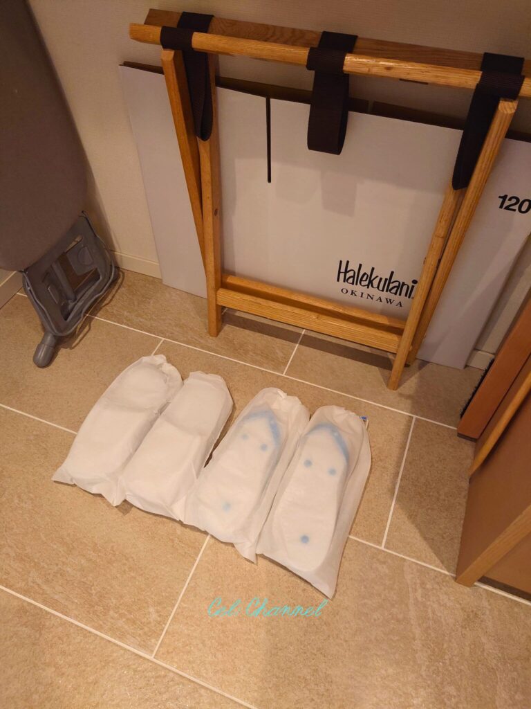 ハレクラニ沖縄 スリッパとサンダル
