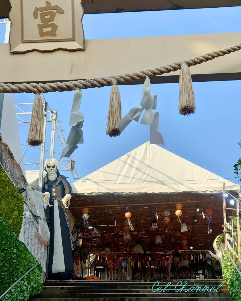 沖宮 ハロウィン 鳥居