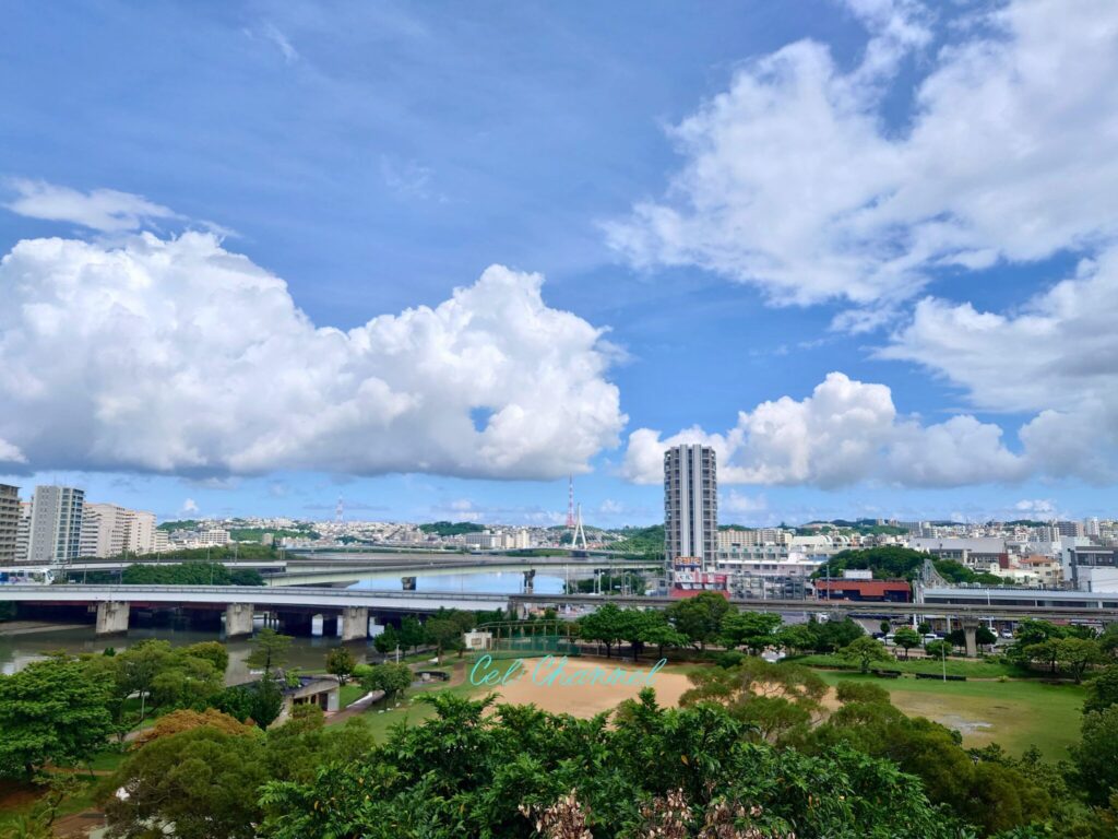 沖宮　天燈山御嶽からの眺め