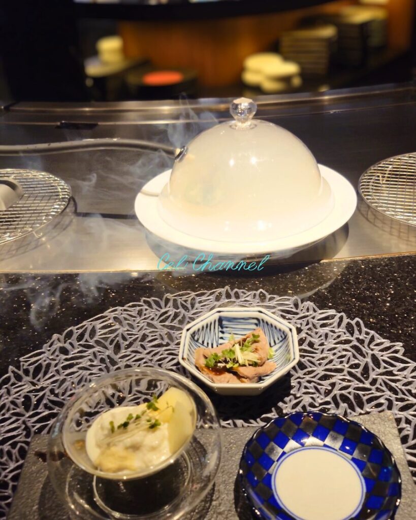 鉄板焼き くろうし 前菜3種 スモーク中
